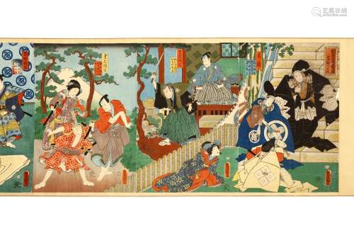 UTAGAWA KUNISADA (1786 - 1865). Woodblock prints,
