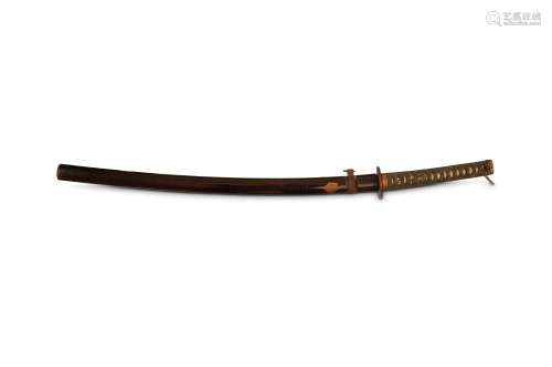 A KATANA, SINGED TSUNAHIRO. Blade; late Muromachi/