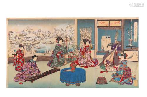 WATANABE NOBUKAZU (1874 -1944). Woodblock prints,