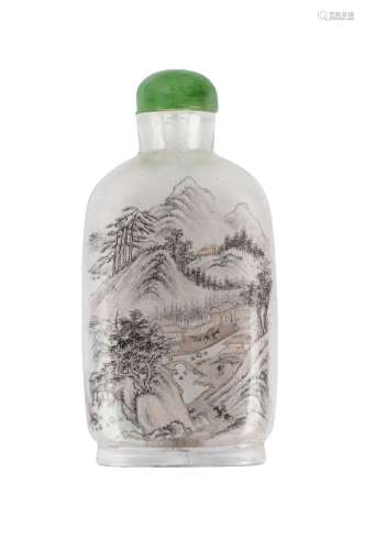 A Chinese inside painted glass snuff bottle