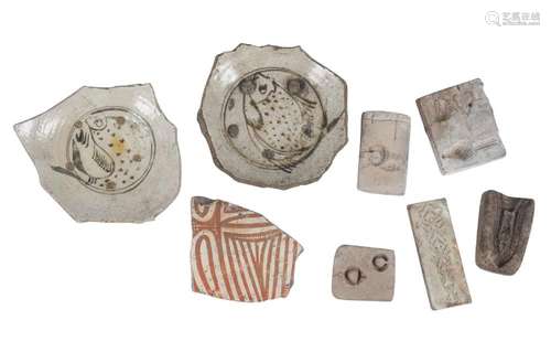 Five Eastern clay bronze moulds