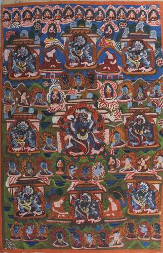 A Tibetan thangka