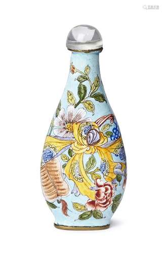 A Chinese painted enamel snuff bottle