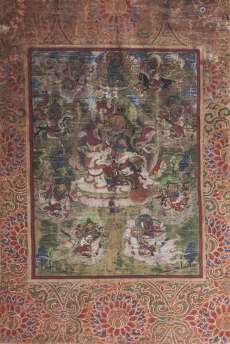 A Tibetan thangka