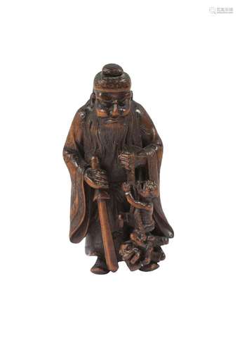 A Japanese boxwood netsuke