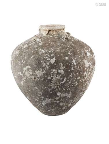 A large Chinese pottery jar