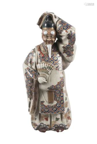 A Japanese Satsuma figure of a scholar