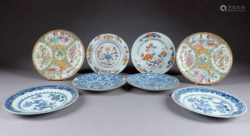 Lot de six Assiettes. Porcelaine de Chine de la Co...