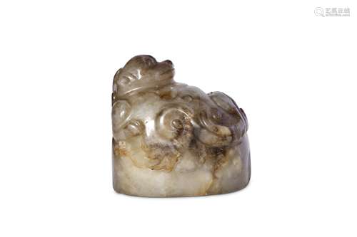 A CHINESE JADE SEAL. Ming Dynasty. Of oval section