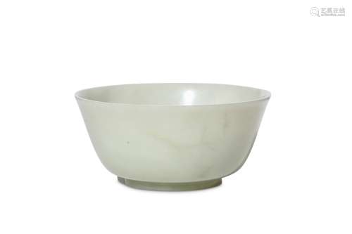 A CHINESE CARVED JADE BOWL. Qing Dynasty, 18th Cen