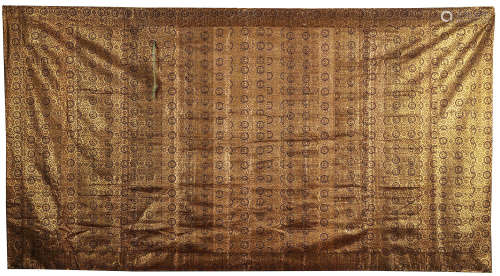 A SILK BROCADE BUDDHIST PRIEST’S ROBE (KESA). 19th Century. The rectangular ceremonial robe made