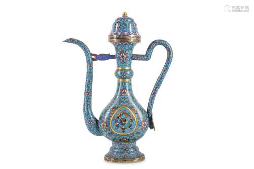 A CHINESE CLOISONNÉ ENAMEL EWER. Qing Dynasty