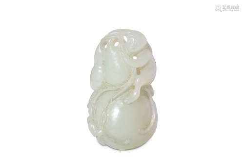 A CHINESE JADE ‘DOUBLE GOURD’ CARVING. Qing Dynast