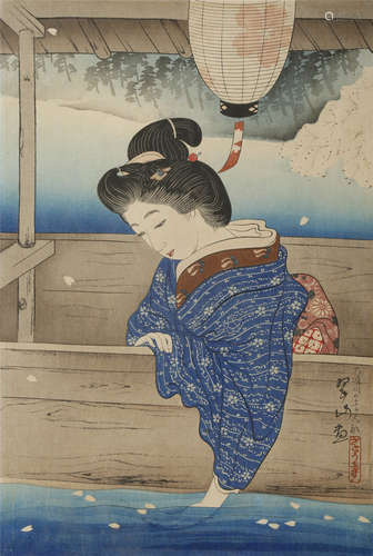 A JAPANESE WOODBLOCK PRINT 20TH CENTURY By Miki Suizan (1887-1957), from the Second Series of