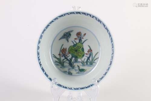 A Chinese Blue And White Porcelain Bowl