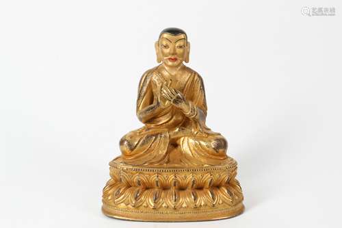 A Chinese Gilt Bronze Buddha