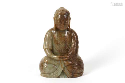 A Chinese Carved Jade Buddha