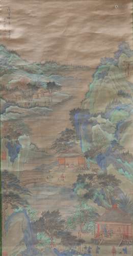 A Chinese Paint on Scroll