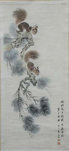 A Chinese Paint on Scroll