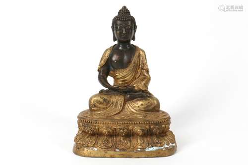 A Chinese Gilt Bronze Buddha