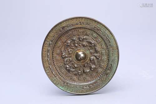 A Chinese Bronze Mirrow