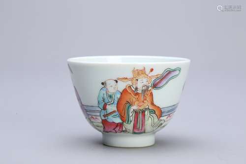 A Chinese Famille-Rose Porcelain Cup