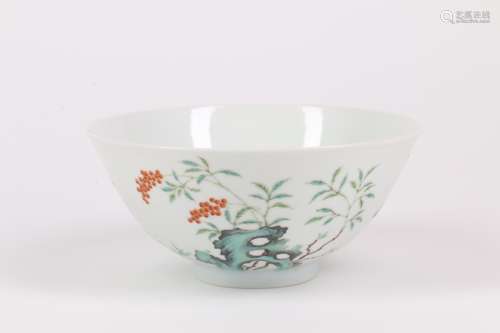 A Chinese Famille-Rose Porcelain Bowl