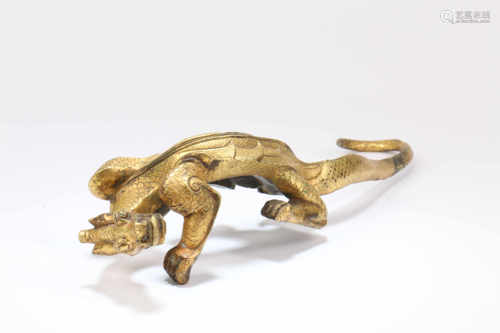 A Chinese Gilt Bronze Decoration