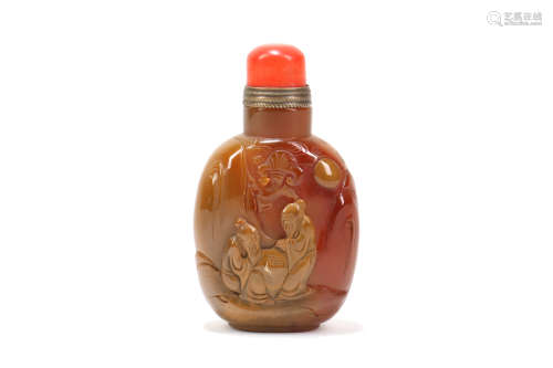 A Chinese Carved Snuff Bottle