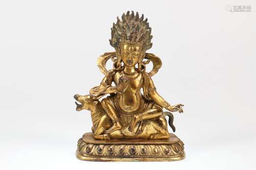 A Chinese Gilt Bronze Buddha