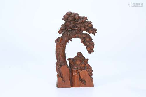 A Chinese Carved Wood Decoration