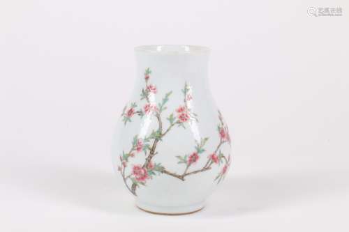 A Chinese Famille-Rose Porcelain Vase