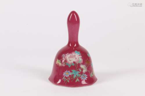 A Chinese Famille-Rose Porcelain Bell