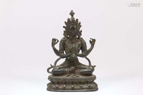 A Chinese Bronze Buddha