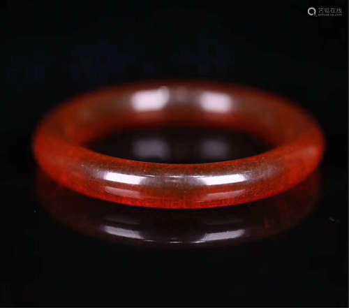 CHINESE AMBER BANGLE