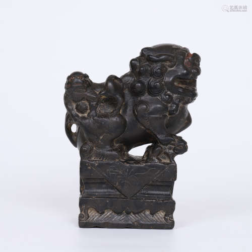 CHINESE STONE TABLE LION