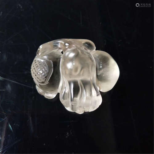 CHINESE ROCK CRYSTAL CARVING