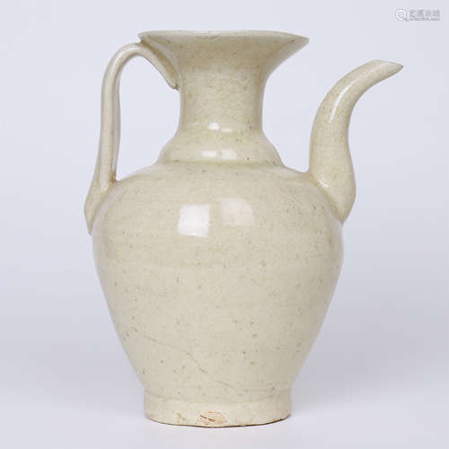 CHINESE PORCELAIN WHITE GLAZE KETTLE