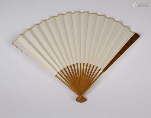 CHINESE BAMBOO CARVED FOLD FAN