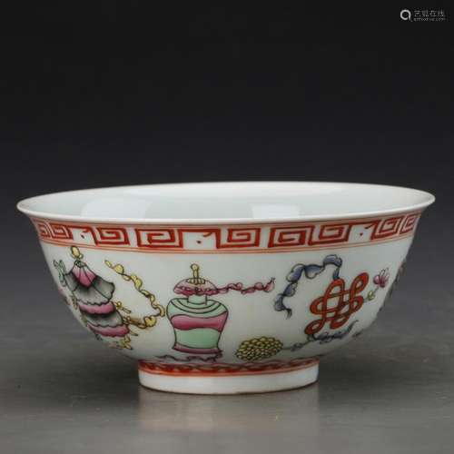 CHINESE FAMILLE ROSE PORCELAIN BOWL