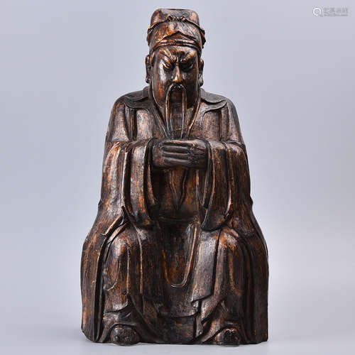 CHINESE BRONZE FIGURE OF OFFICIAL