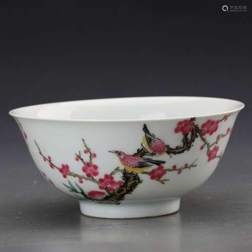 CHINESE FAMILLE ROSE PORCELAIN BOWL