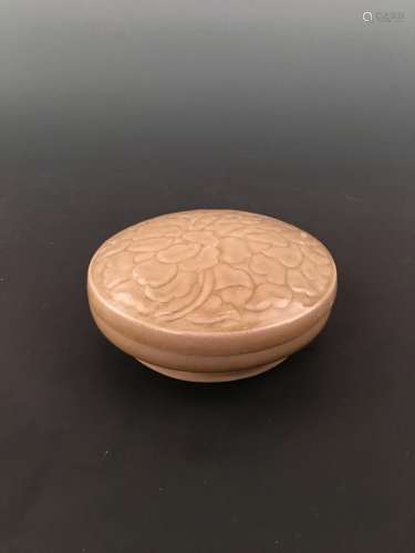 Chinese Brown Glazed Ceramic Box