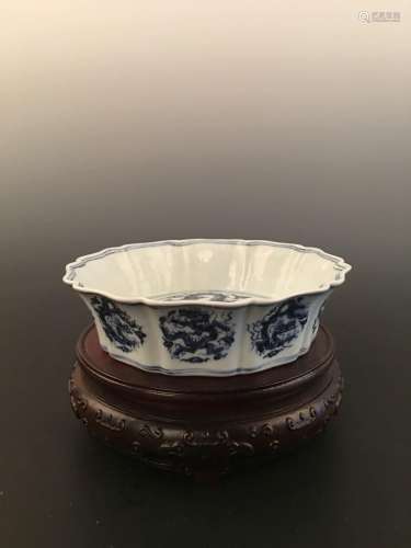 Chinese Blue & White Bailuzun With Qian Long Mark