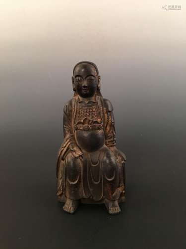 Chinese Gilt Bronze Figure Statue