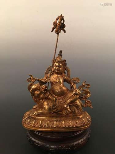 Chinese Gilt Bronze Buddha Statue