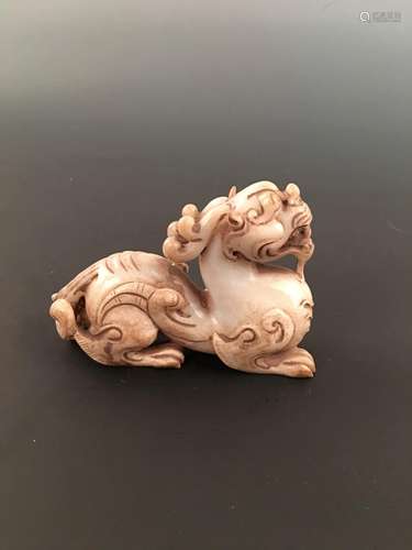 Chinese White Jade Beast