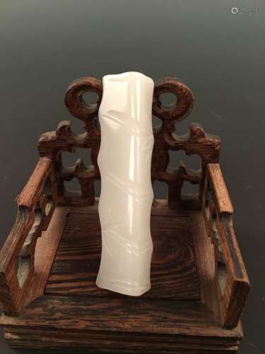 Chinese White Carved Jade