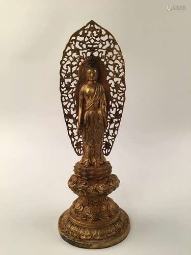 Chinese Gilt Bronze Buddha Statue