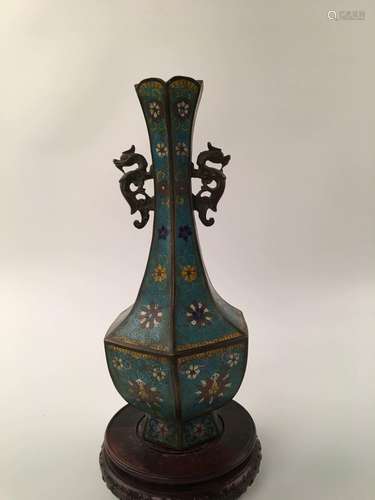 Chinese Cloisonné Bronze Vase